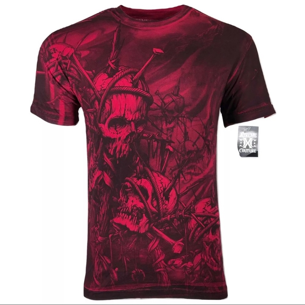 XTREME COUTURE by AFFLICTION Men T-Shirt HEADHUNTER - Picture 1 of 8